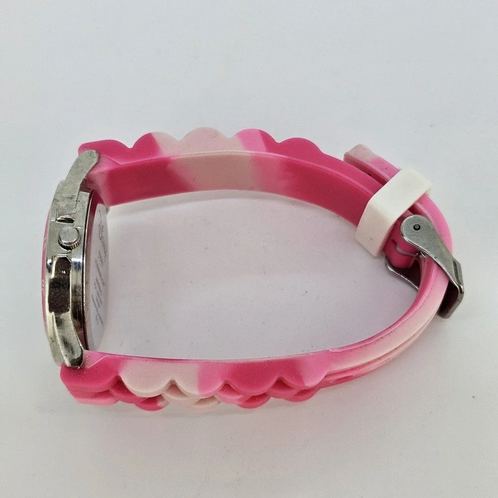 Disney Minnie Mouse Women Watch 32MM‎ Pink Plastic Bands New Battery